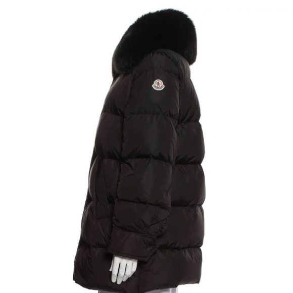 MONCLER women’s down coat with detachable fur collar